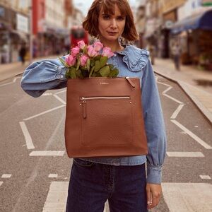 NWOT Fiorelli Finley Mini Tan Pebbled Faux Leather Backpack